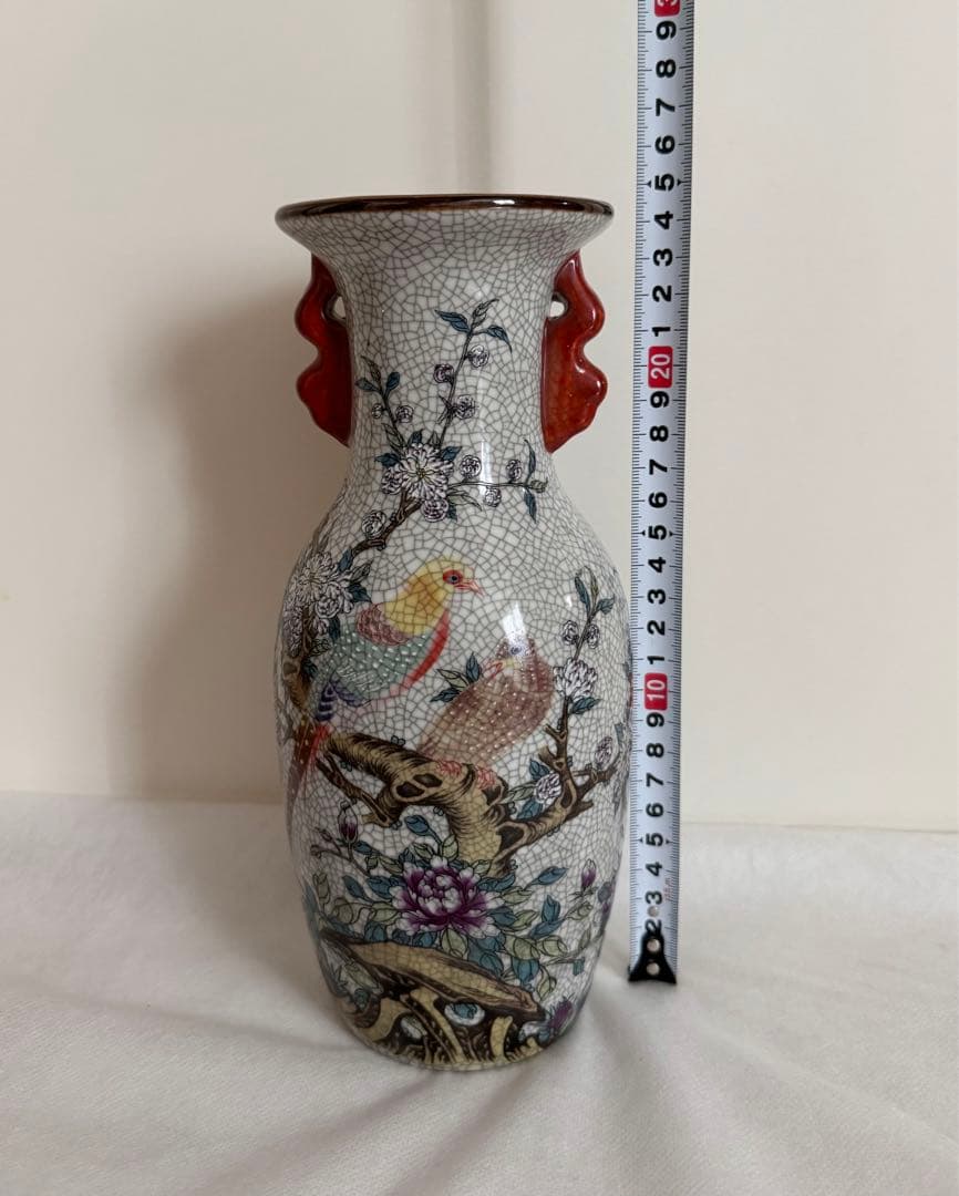 官窯焼き 粉彩描金 磁器 花瓶 景徳鎮 置物　中国陶磁 中国美術