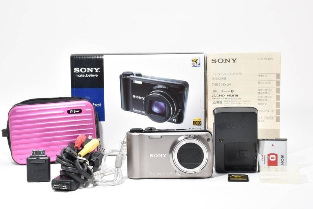 ほぼ新品　SONY Cyber-shot DSC-HX5V ゴールド ＃A365