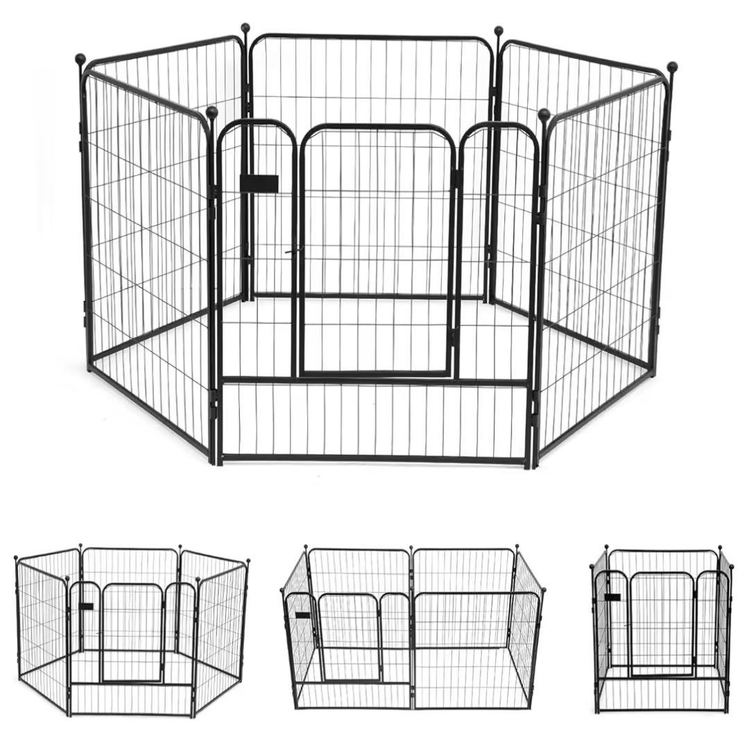 PETTOM 犬 サークル ペットフェンス　80cm6枚