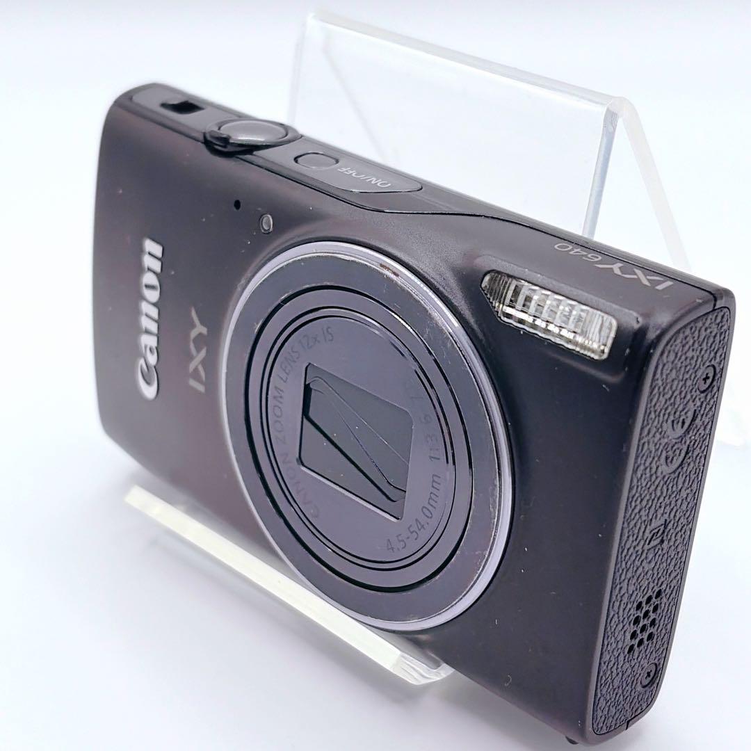 【美品・人気】 Canon IXY 640 ブラック　Wi-Fi機能搭載