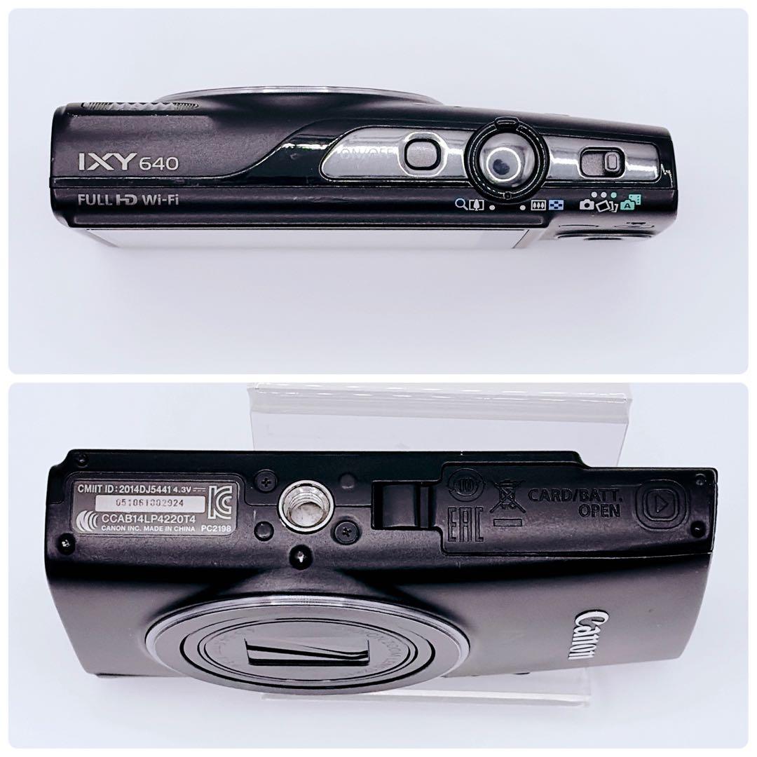 【美品・人気】 Canon IXY 640 ブラック　Wi-Fi機能搭載