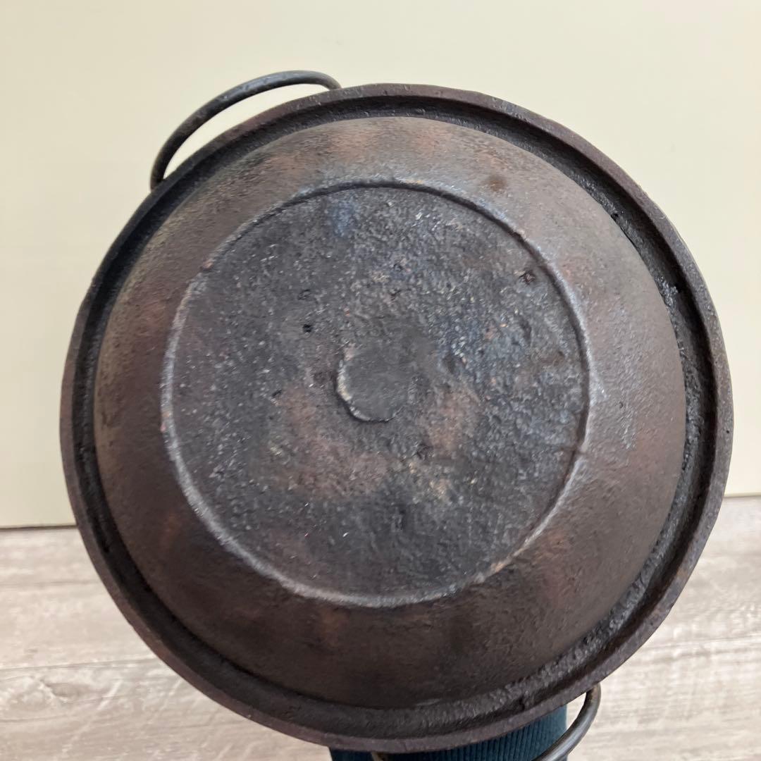 D-4 南部鉄器 茶道具 茶釜 湯沸かし 鉄瓶 鉄釜 風炉釜 弦付き 金属工芸