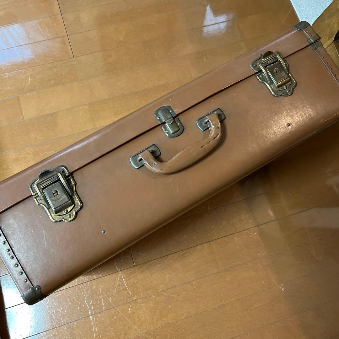 貴重品　昭和レトロ　革鞄　トランク