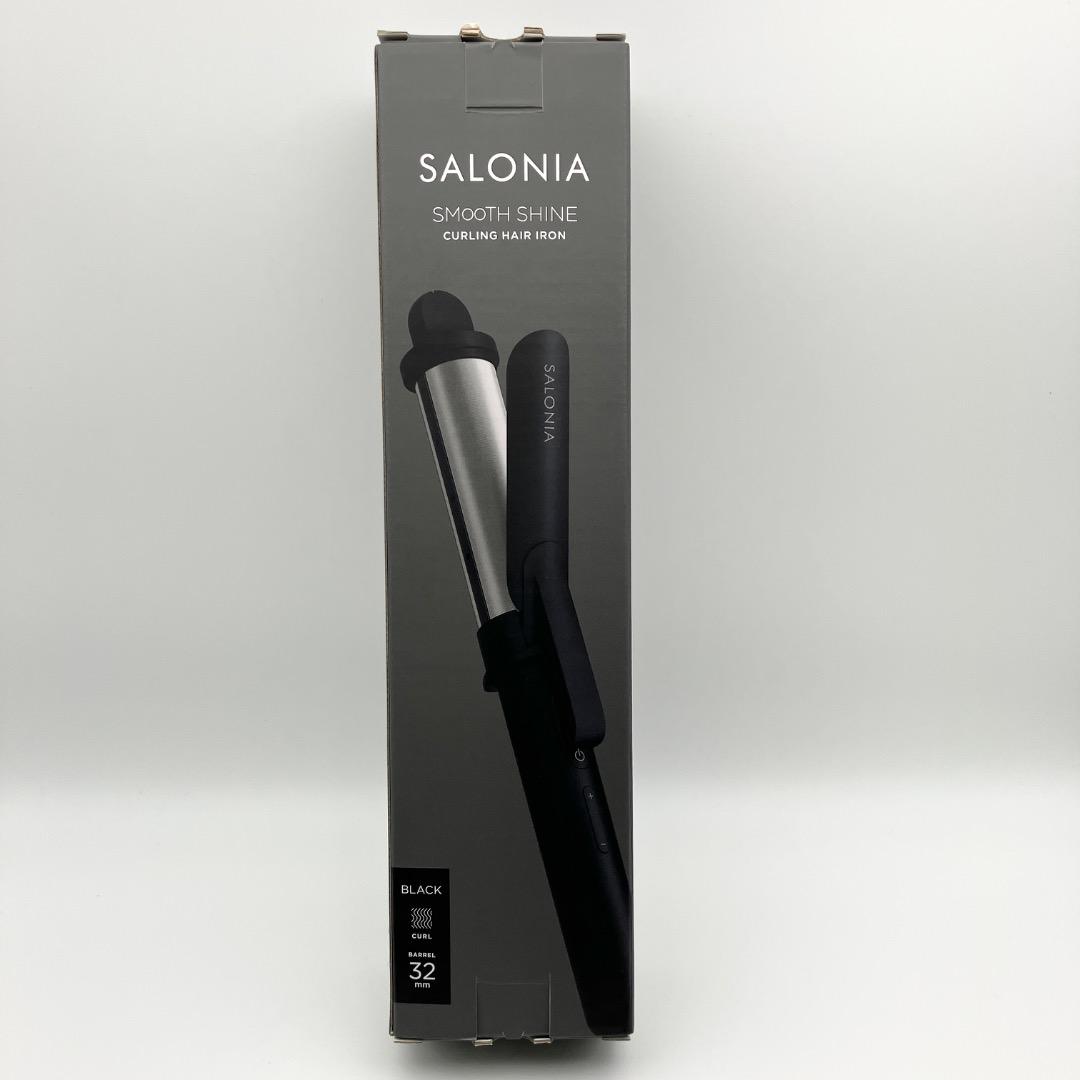 未使用品 サロニア スムースシャインカールヘアアイロン 32mm ブラック