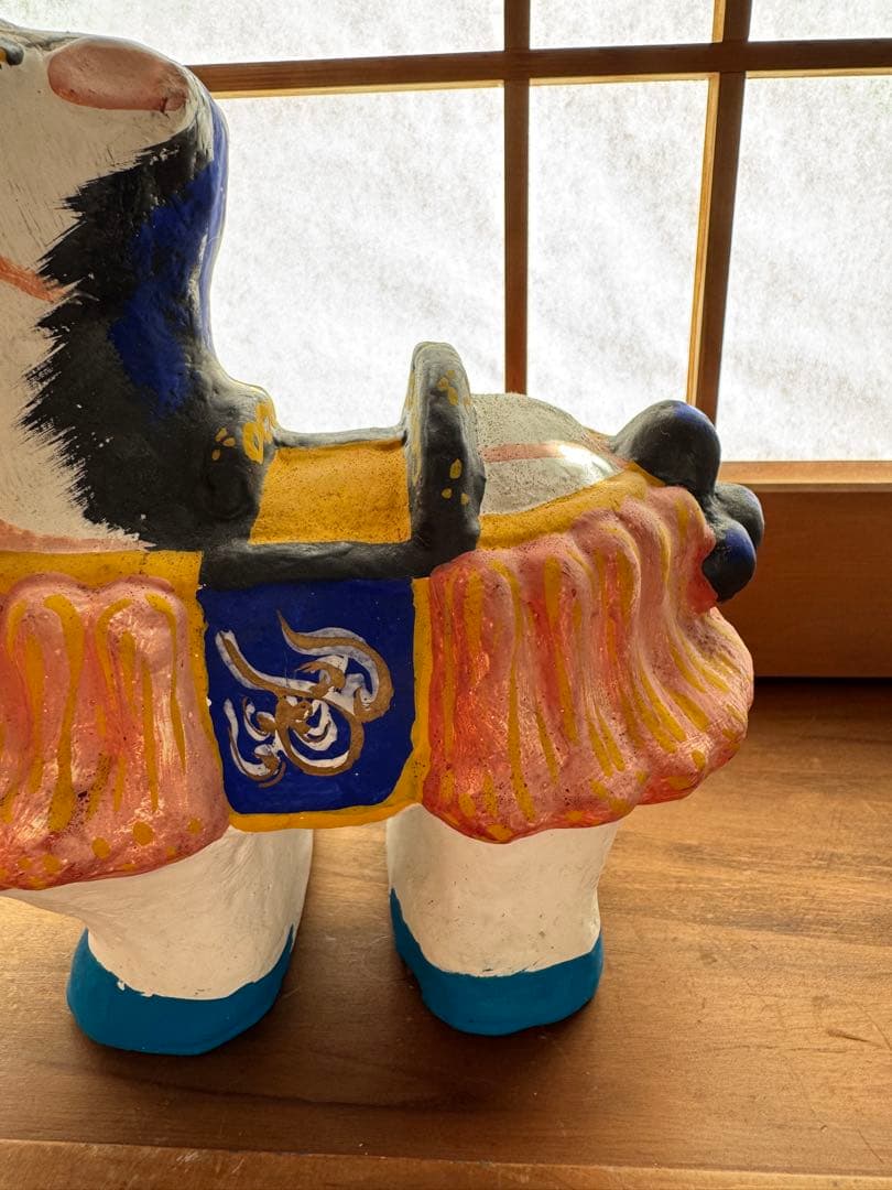 廃絶 香泉人形 『飾り馬』 白馬 郷土玩具 民藝 伝統文化 芸術 高知 滋賀