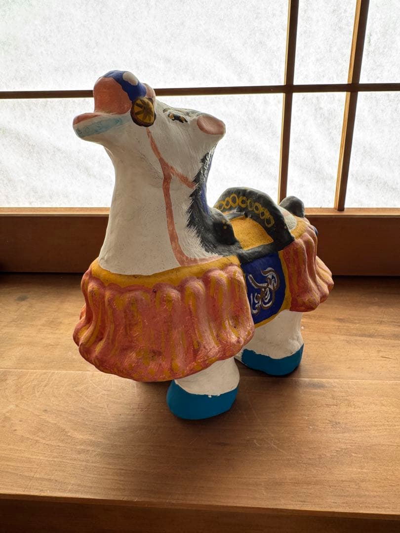 廃絶 香泉人形 『飾り馬』 白馬 郷土玩具 民藝 伝統文化 芸術 高知 滋賀