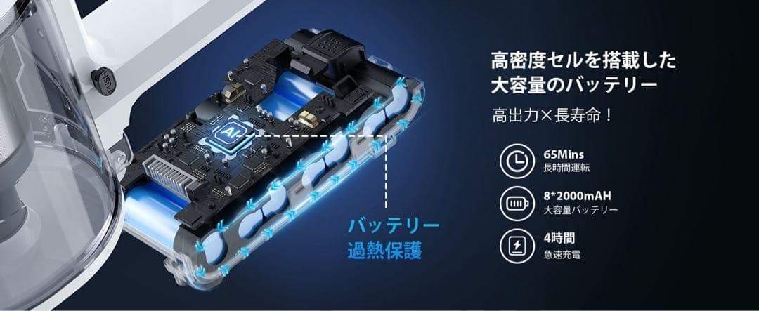 掃除機 コードレス 2026年先行発売 業界初除菌機能搭載・75Kpa真超強力吸