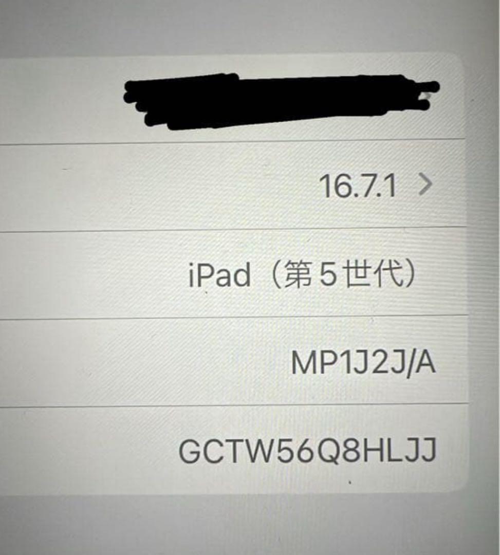 Apple iPad 第5世代 スペースグレー 本体