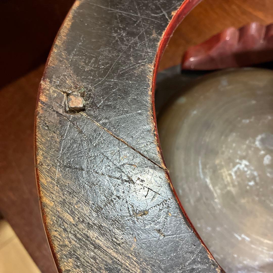骨董　大名火鉢　猫脚3本　漆芸(^^)