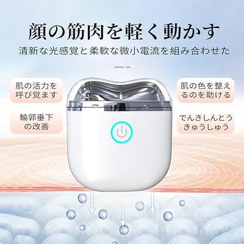 美顔器 かっさ EMS 振動＋温感 +多機能 7色LED光 7段階調整可能 全身