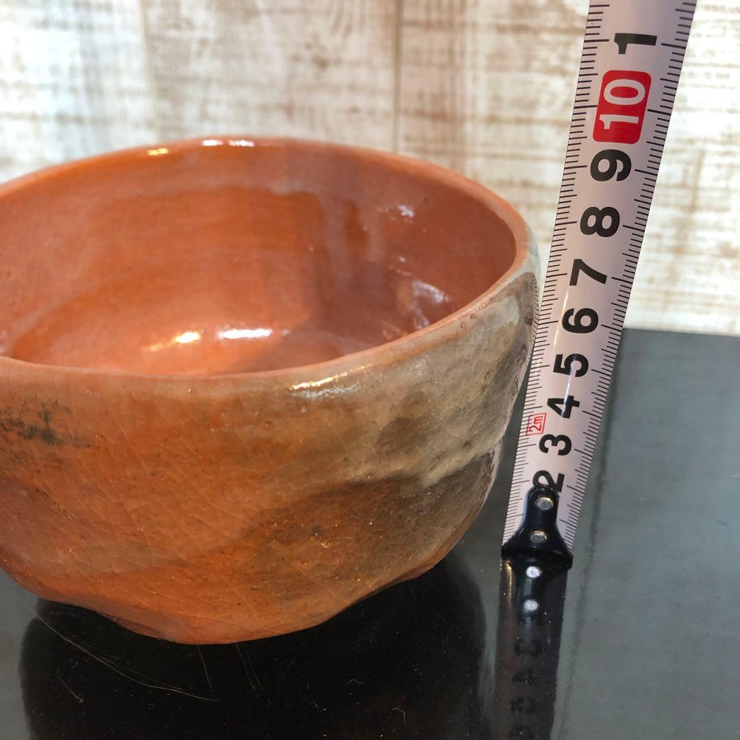褐色が美しい　抹茶碗　楽入 　茶道具 茶道 茶器　陶芸品 骨董品 茶碗