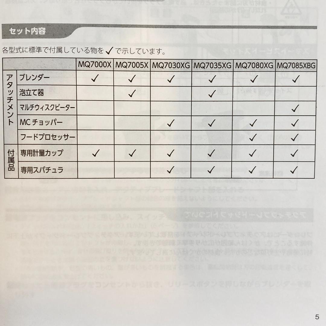 ブラウン ハンドブレンダー マルチクイック7 MQ7030XG 簡単操作